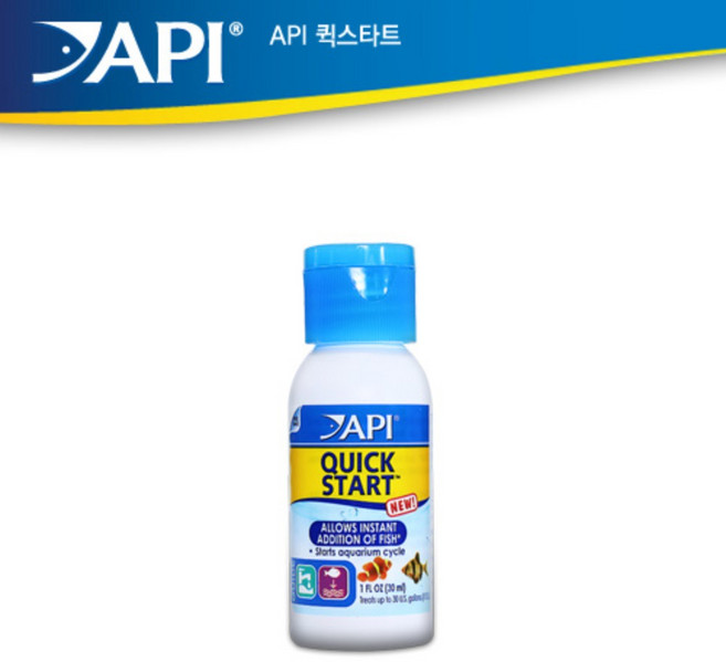 API 퀵 스타트 -1oz(30ml)- 초기세팅시 빠른 여과 사이클 형성, 1개