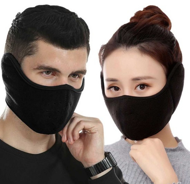 남녀 공용 커플 겨울 방한 마스크 캠핑 라이딩 코디 귀마개마스크 골프겨울마스크