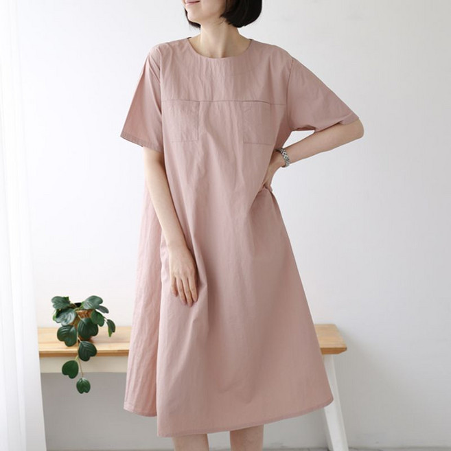 웬디즈갤러리 A라인 아노락 포켓 원피스 JOP105