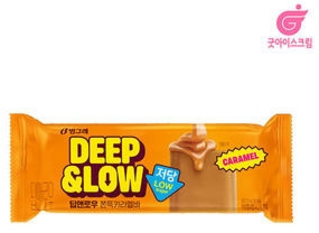 빙그레 딥앤로우 저당 쫀득 카라멜바, 1개, 70ml