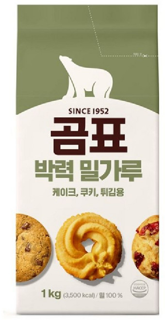 곰표 대한제분 박력밀가루 케잌전용분 1호 1kg 소분, 1개