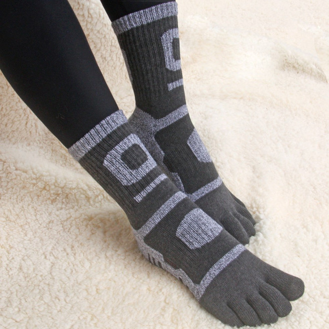 골져스토어 여자 두꺼운 겨울 등산 스포츠 쿠션 발가락양말 5켤레 SET