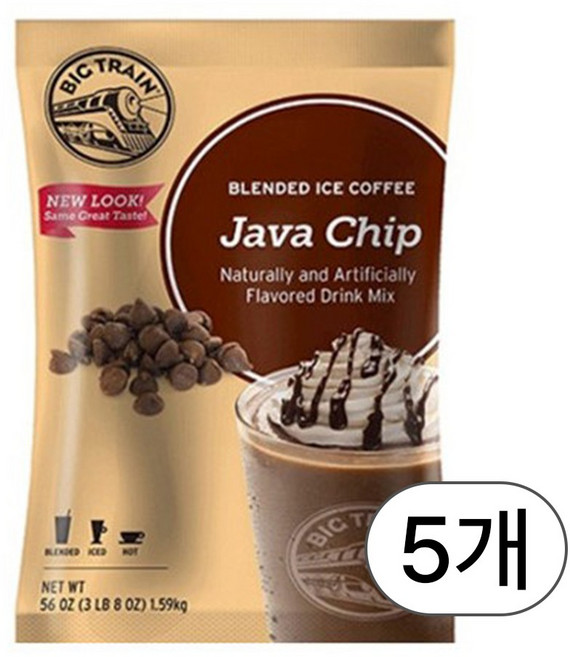 빅트레인 자바칩 파우더 1.59kg 1박스 5개, 1개입