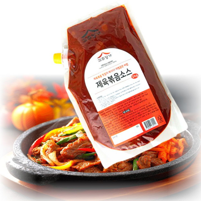 [핫템] 고추명가 제육볶음소스 / 고기 양념장, 1개, 2kg