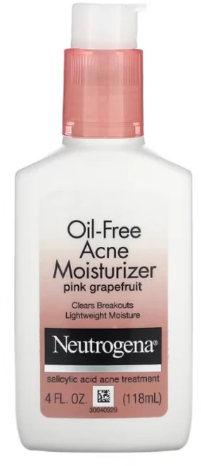 Neutrogena Oil-Free Acne Moisturizer Pink Grapefruit 118 ml / 오일 프리 살리실산 함유 여드름 로션, 1개, 118ml - 쿠팡