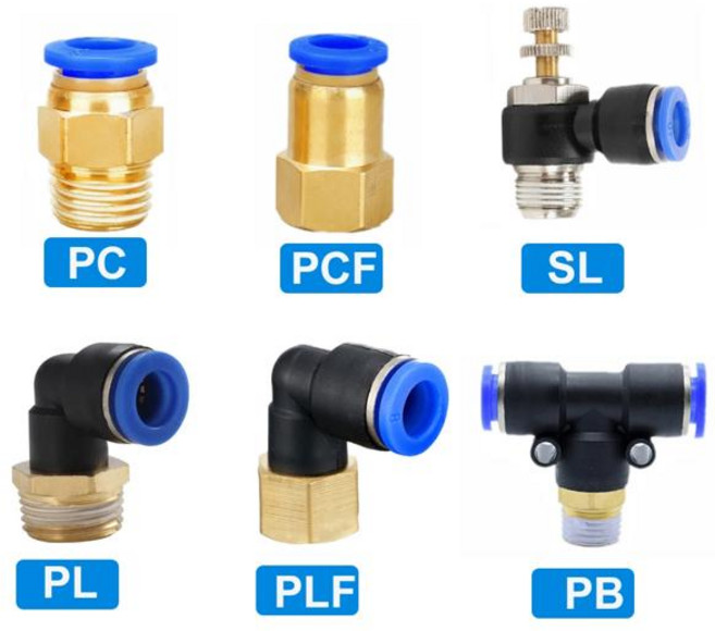 에어커플러 원터치 에어호스카플링 공압 공기 커넥터 피팅 PC PCF/PL/PLF 4mm 6mm 8mm 나사 1/8 1/4 3/8 1/2 호스 파이프 퀵, [08] PLF, [31] OD6mm-3I8