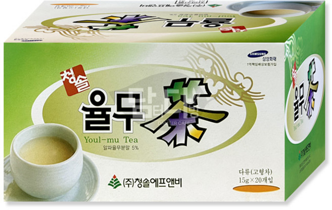 청솔 율무차, 4개, 20개입, 300g