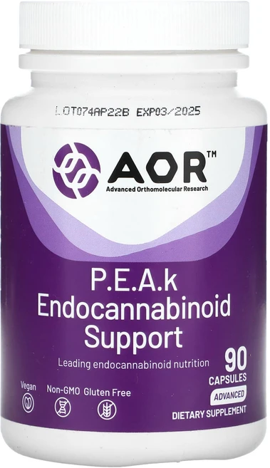 Advanced Orthomolecular Research AOR PEak 엔도카나비노이드 서포트 어드밴스드 캡슐 90정, AdvancedOrthomolecularResearch, 1개 - 쿠팡