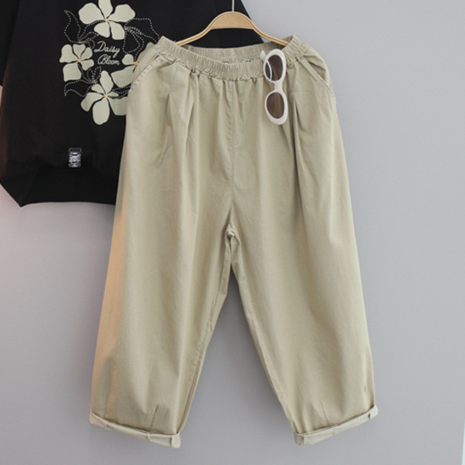 달콩 여성 토니스판오버핏배기팬츠 빅사이즈 여름바지 항아리바지