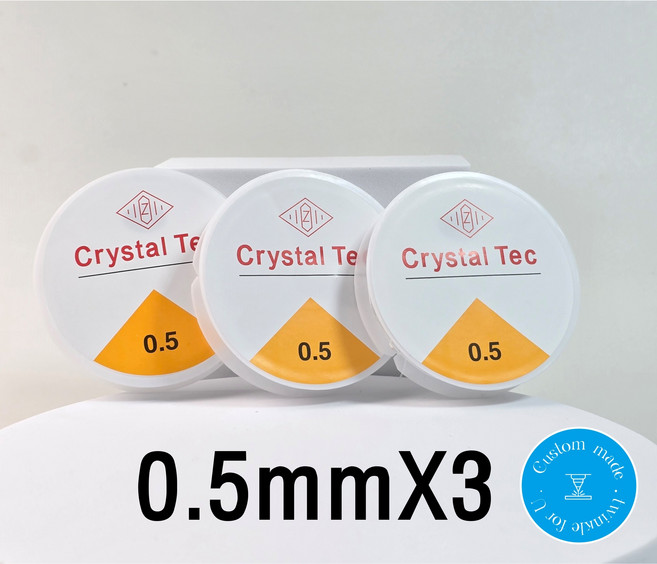 비즈공예 늘어나는 탄성 우레탄줄 반지 팔찌만들기, 3개