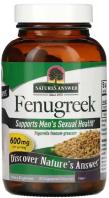 네이처스앤서 호로파 씨앗 추출물 600mg 90 베지 캡슐, 1개, 90정 - 쿠팡