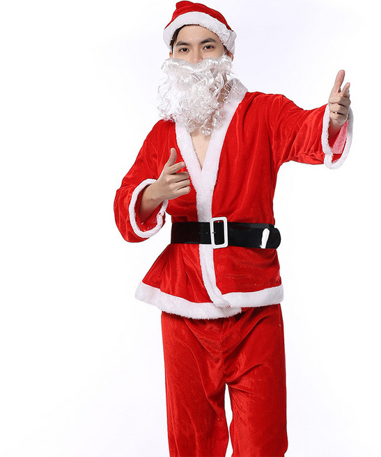 남자 크리스마스코스프레 빅사이즈산타복 성인 고급산타복