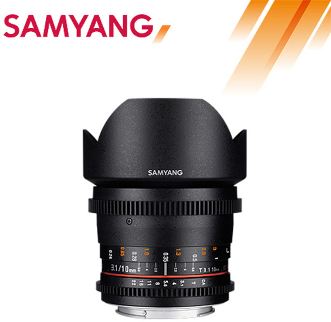 삼양 VDSLR 10mm T3.1 ll 크롭바디용 마이크로포서드 소니 캐논 DSLR 카메라 영상 촬영 렌즈, 소니E