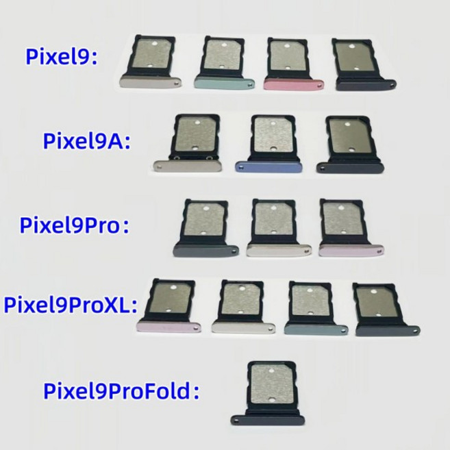 구글 픽셀9 9프로폴드 SIM 카드 트레이 어댑터 소켓 드로어 수리 부품 칩 슬롯 홀더, 10 Blue for Pixel9A