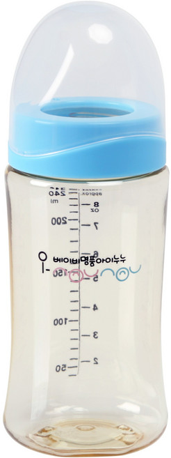 아이누누 PES 젖병 240ml, 블루, 1개