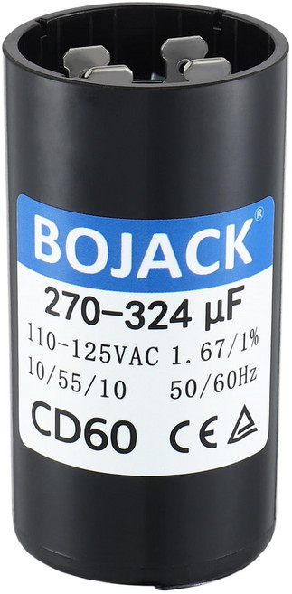 BOJACK 270-324 uFMFD 110-125 VAC 5060Hz 범용 원형 시작 커패시터 전기 교체 부품