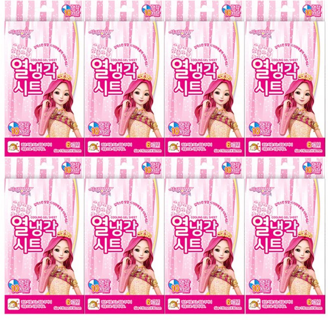 아텍스 시크릿쥬쥬 열냉각시트, 6개입, 8개
