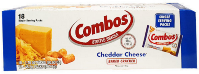코스트코 COMBOS 체다치즈 크래커, 18개, 48.2g