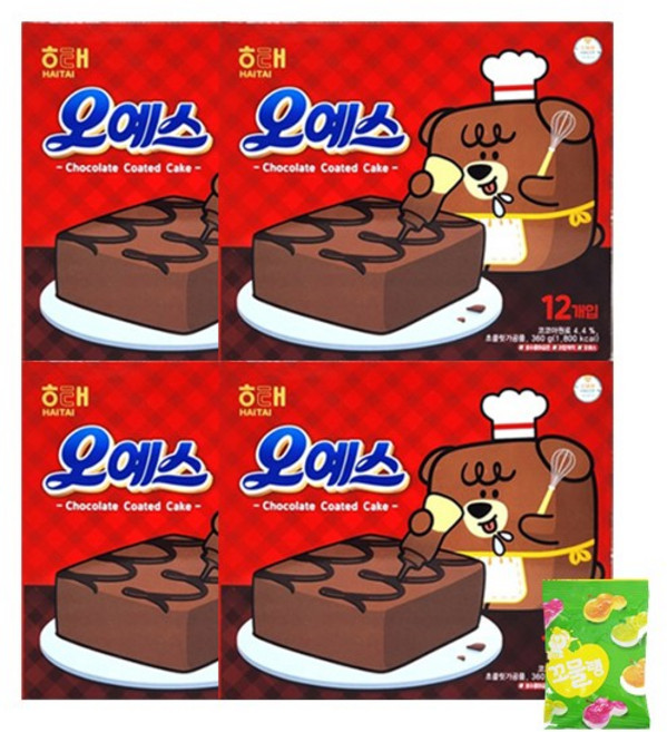 해태 오예스 오리지널지널(사은품증정), 4개, 360g