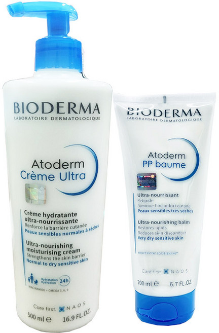 바이오더마 아토덤 울크라 크림 500ml + 아토덤 PP밤 200ml (증정) /, 1세트