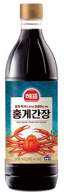 사조해표 홍게간장 500ml 3+1/국물요리 만능/감칠맛, 4개