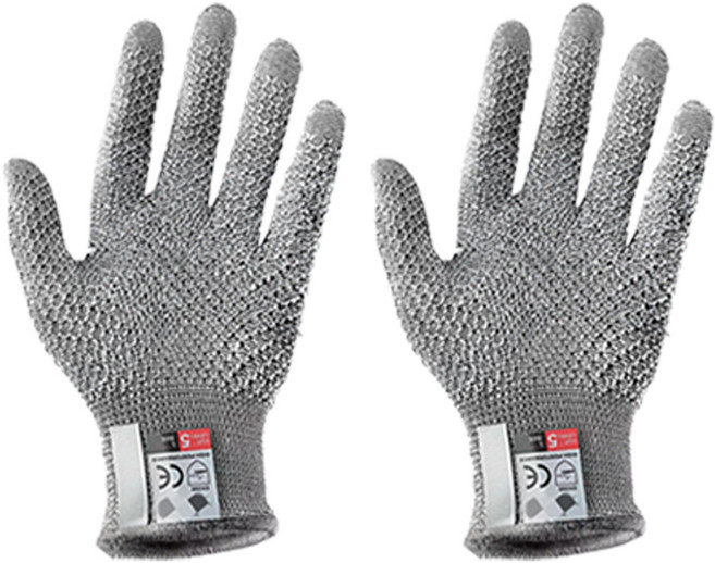 안전닷컴 절단방지 베임방지 안전장갑, 그레이, 2세트