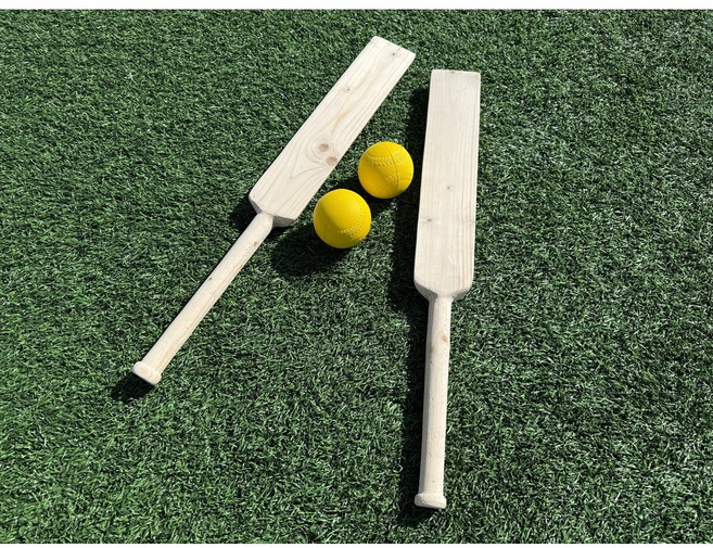 플레이트야구 전용 플레이트 배트(납작배트 초보자배트 여학생배트), 20개, 나무색