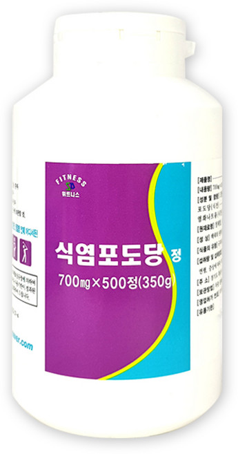 휘트니스 식염포도당, 1개, 500정