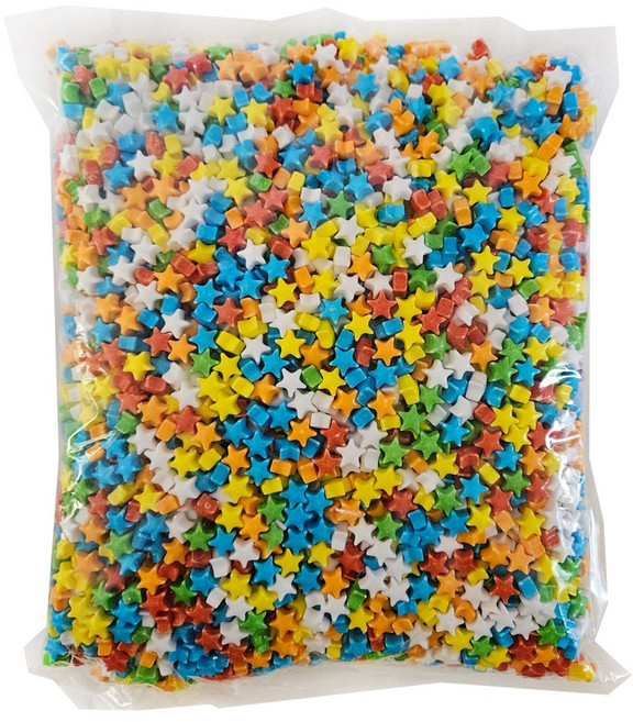 (라니랜드) 별 모양 캔디샘 2kg 1개 오색캔디 별 모양의 추억의 사탕 선물용 어린이 간식 추억의 주전부리 어린이집 유치원 학교 아이들 간식 생일파티