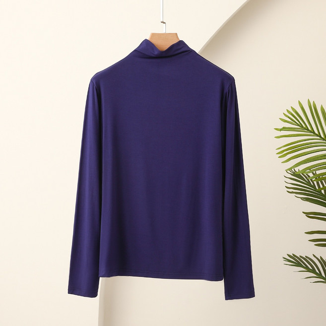 여성 빅사이즈 목폴라 모달 반목 긴팔 티셔츠 6color ZF-2313