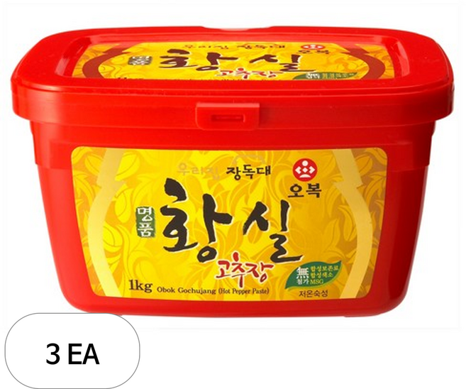 [오복] 명품 황실고추장, 1kg, 3개