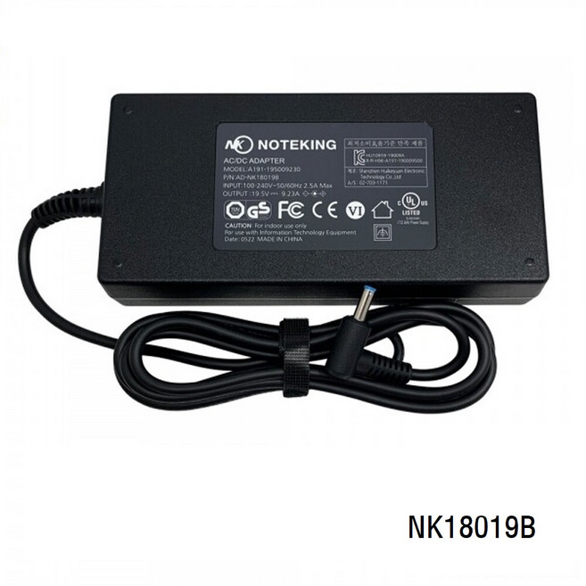 HP 19.5V 9.23A 180W 전원 아답터 NK18019B 4.5x3.0mm(핀), 1개