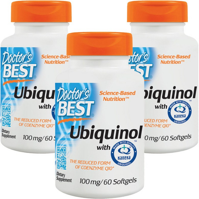 Doctor's BEST 還原型Q10 100mg 軟膠囊, 60錠, 3個