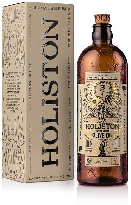 그리스 홀리스톤 울트라 프리미엄 엑스트라 버진 올리브오일, 1개, 500ml