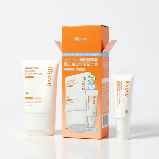 릴리이브 그로우턴 탈모 브러쉬 앰플 130ml +30ml, 1개