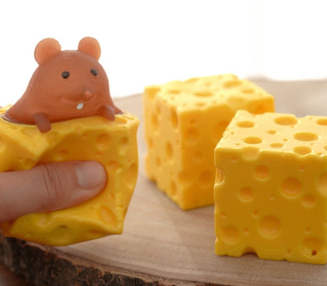 말랑이 장난감 세트 촉감놀이 장난감, 흰색치즈쥐ULVBG0765