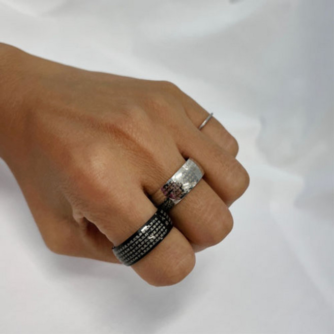 남성 패션 반야심경 반지 2종 B002