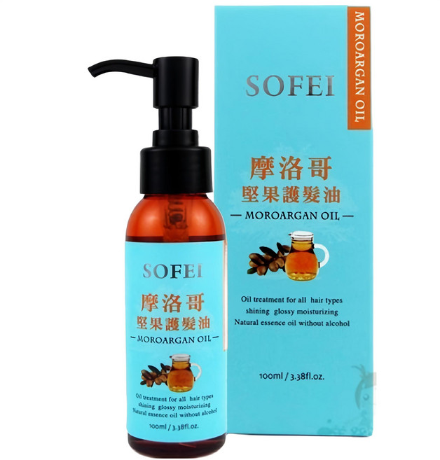 SOFEI 舒妃 摩洛哥堅果護髮油, 100ml, 1件