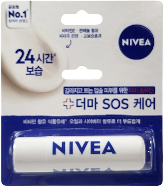 니베아 립케어 립밤, 더마SOS케어, 4.8g, 2개 - 쿠팡