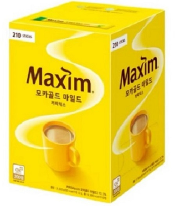 맥심 모카골드 마일드 커피믹스, 12g, 210개입, 1개