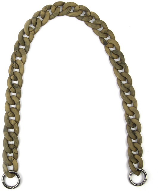 브랜드얀 감성 체인스트랩 미니마블 무광, 올리브, 1개