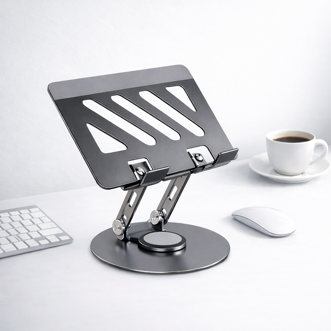 월천소 높이조절 각도조절 아이패드 거치대, 1개, 그레이