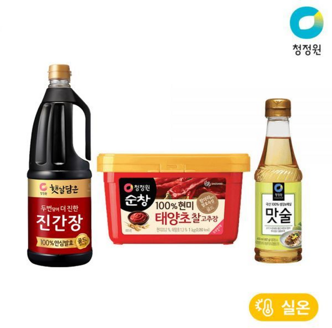 청정원 진간장골드 +순창 현미 태양초 찰고추장 +생강 매실맛술, 1개, 1.7L