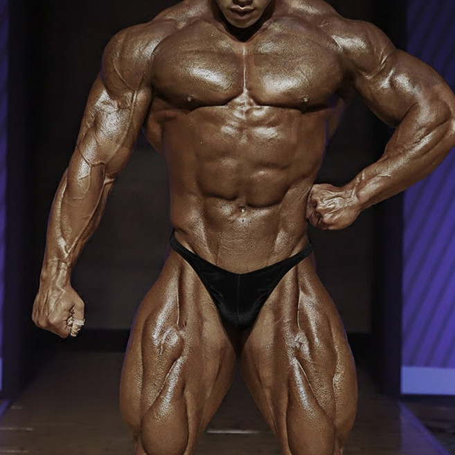 [POSINGWEAR] IFBB PRO POSING TRUNKS SIMPLE BLACK