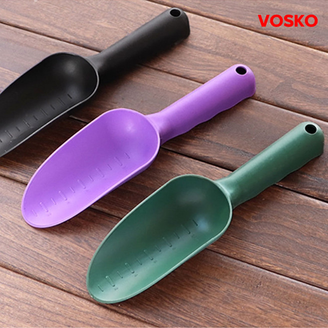 보스코 플라스틱 미니 모종삽 컬러 다육이 원예삽 분갈이 꽃삽, 1개, 퍼플