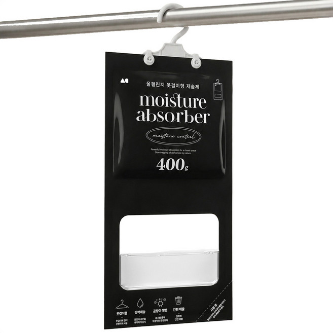 올챌린지 옷걸이 제습제 400g 10개입, 10개, 545ml
