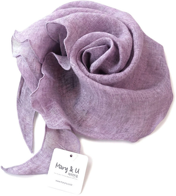 메리앤유 파스텔톤 린넨 미니 삼각 쁘띠 여름 스카프 국내산