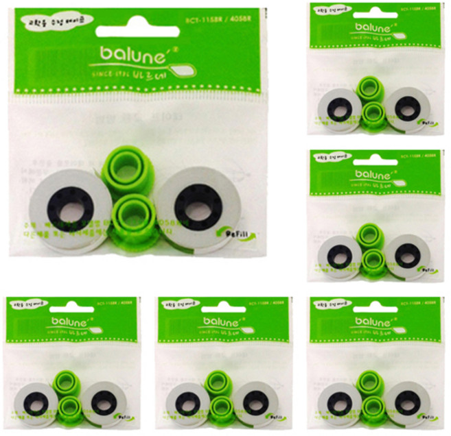 [감동] 바르네 수정테이프 리필 BCT-1158R, 2BOX 40개입 (20팩)