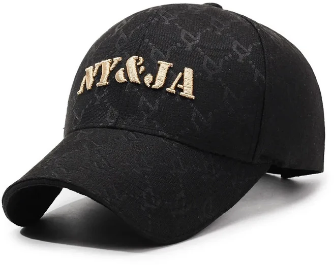 프레쉬윈드 NY&JA 럭셔리 트렌디 V2 프리미엄 골프 러닝 야구모자, 블랙