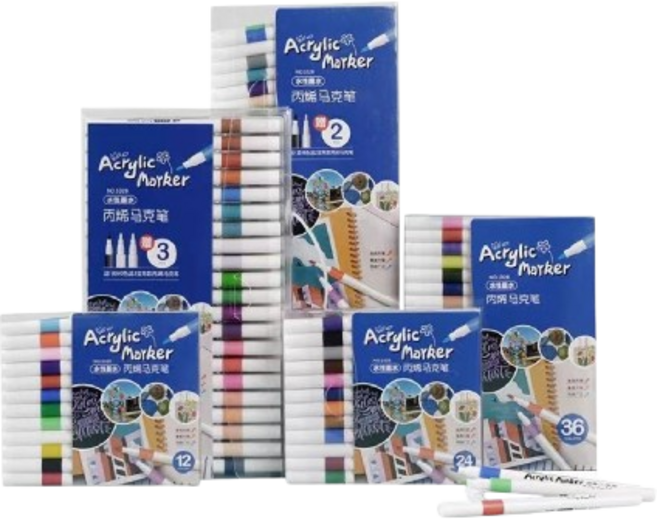 丙烯馬克筆, 1套, A家【60色】, 60個